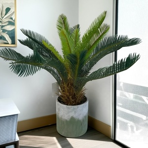 Palme Cycas Artificiali in PVC Resistenti ai Raggi UV, <span class=keywords><strong>Bonsai</strong></span> Revoluta per Decorazione Casa e Giardino, Uso <span class=keywords><strong>Interno</strong></span> ed Esterno - Product Image 4