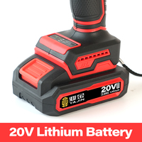 Perceuse sans fil YaJin 20V haute vitesse au lithium-ion, sans clé, pour le travail du bois et la construction, 30 mm max, personnalisable, moteur sans balais