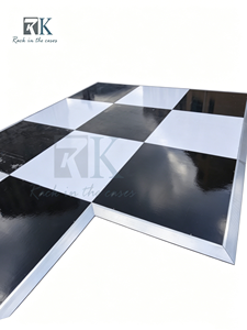Easy Install <b>White</b> and Black Panel Modern Dance Floor Panel for Wedding Decoration - Product Image 1