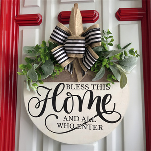 Interessante porta d'ingresso segno appendiabiti ghirlanda decorazione porta d'ingresso benvenuto al divertimento numeri di <span class=keywords><strong>casa</strong></span> - Product Image 6