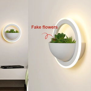 Appliques murales LED modernes et minimalistes à motif végétal vert pour la décoration intérieure, chambre à coucher, chevet, hôtel, salle à manger, chambre d'enfant - Product Image 5