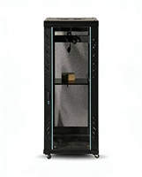 Armoire de serveur sur pied de 1,8 m, modèle profond 1840*600*800 mm, en acier SPCC avec porte en verre trempé revêtu, en stock.