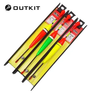 1 OUTKIT 3 unids/lote línea de pesca de carpa Bobber grupo pez flotador aparejos de pesca China gancho boya pez flotante <span class=keywords><strong>Tiple</strong></span> traje Accesorios - Product Image 1