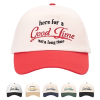 Gorra de Béisbol Bicolor 2026, Personalizable con Color a Elección, Gorra de Algodón de Alta Calidad, Ajustable, para Venta al Por Mayor