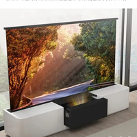 Écran de projection motorisé laser intelligent à focale ultra courte Écrans de projection pour armoire de cinéma à domicile