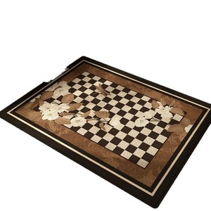 Luz de lujo moderna simplicidad 10mm lavable poliéster antideslizante personalizado Color puerta Mat entrada del Hogar sala de estar - Product Image 5