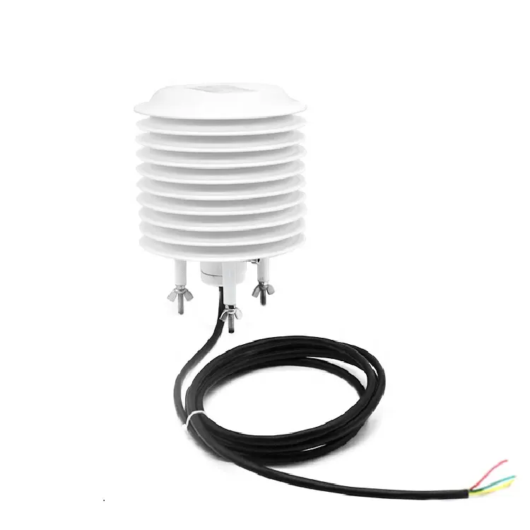 9-30V in ingresso Analogico 4-20mA e RS485 Modbus Digitale Sensore di Umidità di Temperatura Dell'aria in uscita con scudo di radiazione solare