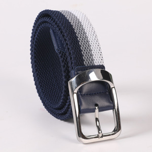 <span class=keywords><strong>Ceinture</strong></span> de baseball tressée <span class=keywords><strong>élastique</strong></span> pour <span class=keywords><strong>homme</strong></span>, OEM/ODM, pour sports de plein air, avec boucle ardillon en alliage réglable, en tissu tissé extensible, pour le golf - Product Image 2