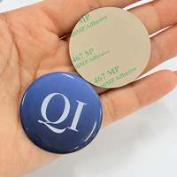 Étiquettes RFID anti-métal robustes NTAG213 à noyau de ferrite, 40 mm, adhésives, encapsulées dans de l'époxy, avec couche anti-métal, ISO14443A, étiquettes NFC programmables
