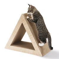Abnehmbares Dreieckiges Katzen-Kratzbrett Katzen-Lounge-Bett Haustierzubehör