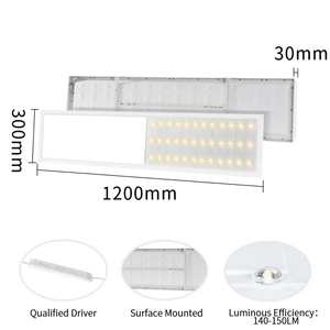 1200x600 1200x300 60W phẳng bề mặt gắn kết <span class=keywords><strong>LED</strong></span> bảng điều chỉnh ánh sáng backlit 48W <span class=keywords><strong>LED</strong></span> bảng điều chỉnh ánh sáng 1x4 <span class=keywords><strong>LED</strong></span> phẳng Bảng điều chỉnh ánh sáng - Product Image 2