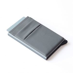 Business Aluminum RFID Blocking Card Sleeve Pop-up <b>Wallet</b> Credit Card <b>Holder</b> with Elastic Slot for ID & Credit Cards - Product Image 1