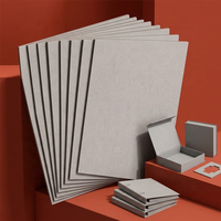 Lámina de Cartón Gris de 1 mm, 1,5 mm y 2 mm de Grosor para Caja de Té, Caja de Chocolate, Inserto de Embalaje Rígido, Corte Personalizado, Reciclable