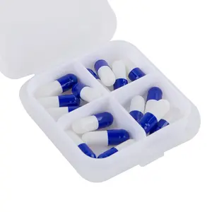 Laerui OEM tùy chỉnh dược phẩm tách ra bán buôn HPMC viên nang rỗng màu xanh đậm và trắng