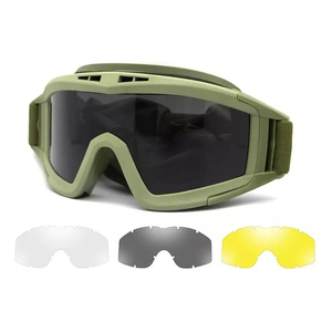 Deportes al aire libre Conducción Motocicletas Bicicletas Gafas tácticas <span class=keywords><strong>Lentes</strong></span> con 3 <span class=keywords><strong>lentes</strong></span> - Product Image 2