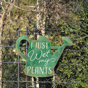 Drôle <span class=keywords><strong>Jardin</strong></span> Extérieur Métal Tin Sign Décoration Murale Pour L'extérieur Parfois Je Mouille Mes Plantes Clôture Décoration Maison Bienvenue 8X12 Pouces - Product Image 6