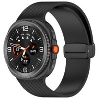 Correa de reloj de silicona texturizada Win-Win con cierre magnético para Samsung Galaxy Watch 8/8 Classic Correa de repuesto suave
