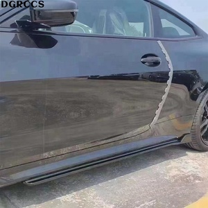 Jupes latérales et ailerons sportifs en fibre de carbone polie style G22 série 4 DGRCCS pour G22/G23 2020-2024 - Product Image 6