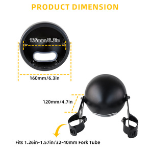 Support <span class=keywords><strong>de</strong></span> fixation inférieur pour phare <span class=keywords><strong>de</strong></span> moto, étanche IP67, 5,75 pouces, noir, 6000K - Product Image 5