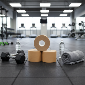 Échantillon gratuit, logo personnalisé OEM, ruban adhésif musculaire en coton imprimé 5 cm x 5 m pour la physiothérapie sportive - Product Image 1