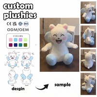Fabricant de jouets en peluche personnalisés : Conception de chats ailés hautement réalistes, mascottes d'entreprise de planification de mariages, jouets en peluche lestés sur mesure