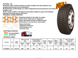 Top 10 Thương Hiệu Lốp Xe Trung Quốc Longmarch Đường Cao Tốc Lốp Xe Tải LM702 315/80R22.5 20PR 315 80 22.5 Giá Rẻ - Product Image 2