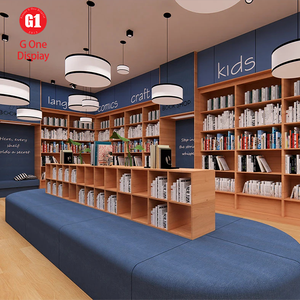 Idée de rayonnage de bibliothèque moderne et pratique pour librairie, avec éclairage LED et bibliothèques élégantes - Product Image 3