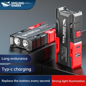 Siêu sáng RTS LED đêm cưỡi ánh sáng tầm xa có thể sạc lại không thấm nước Torch với ABS cơ thể cầm tay đèn pin - Product Image 2