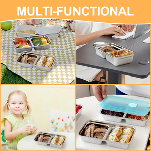 Food Storage Containers Meal Prep <b>Box</b> Stainless Steel Bento <b>Lunch</b> <b>Box</b>, Containers for Kitchen Organizer Vegetable Storage - Product Image 3