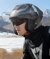 Casque de moto modulaire à double visière léger en ABS unisexe pour adultes certifié DOT respirant et sûr pour toutes les saisons