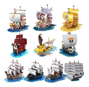10 styles de figurines en PVC d'anime Thousand <span class=keywords><strong>Sunny</strong></span> Going Merry, navire pirate, rover marin - Product Image 1