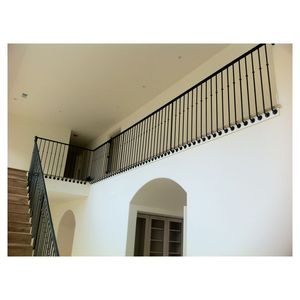 Barandilla de Metal Cepillado Estilo Heritage de Fábrica OEM Prima, Soporte Robusto para Varillas Gruesas, Ideal para Residencias Históricas - Product Image 2