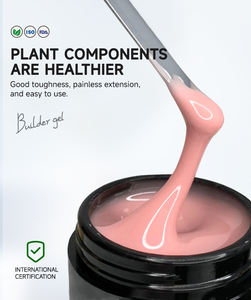 Hecho en fábrica Etiqueta privada Gel LED Soak Off Extensión Uñas Sólido Antiadherente Nail Builder Hand Building Gel Polish - Product Image 2