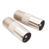 Adaptador RG 6 RG 59 F de Cobre Económico, Impermeable, para Instalación en Panel de Compresión con Conector RF