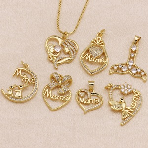 Collar con Colgante de Cobre en Forma de Corazón con Circonita y Cadena de Caja, Joyería de Regalo para Mamá - ¡Gran Oferta! - Product Image 1