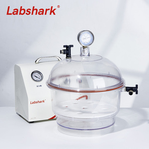 Attrezzatura da Laboratorio: Contenitore Trasparente in Plastica per Essiccazione Sottovuoto, Esiccatore con Pompa a Vuoto per Uso Laboratorio - Product Image 2