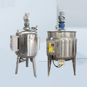 Cuve de réaction en acier inoxydable avec baril d'agitation mobile, cuve de agitation de liquides chauffée électriquement à simple ou double paroi - Product Image 1