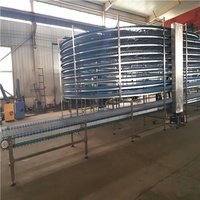 Hochleistungs-kompaktes platzsparendes Design mit hoher Kapazität Edelstahl-Spiral turm förderer in Lebensmittel qualität für vertikales Heben