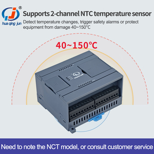 Huaqingjun 8DI 8DO Output Relay PLC RS485 232 2AI 2AO Diagram tangga Modbus RTU pengontrol logika yang dapat diprogram untuk mesin CNC - Product Image 5