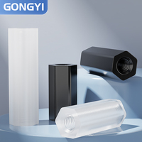 M2 Noir Isolé Ignifuge Nylon Plastique Plastique Double Hex Isolation Colonne Support Colonne PC Board Entretoise Écrou Goujon