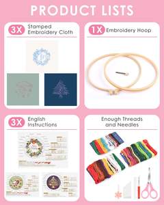 Kit <span class=keywords><strong>de</strong></span> bordado al por mayor <span class=keywords><strong>de</strong></span> alta calidad para principiantes Diy decoración bordado redondo <span class=keywords><strong>punto</strong></span> <span class=keywords><strong>de</strong></span> <span class=keywords><strong>cruz</strong></span> Kit <span class=keywords><strong>de</strong></span> costura artesanal - Product Image 6