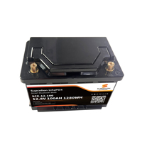 Baterai Lithium besi fosfat tenaga surya 12V 100AH 24V 100AH 200ah kemasan baterai Lithium Ion dalam BMS