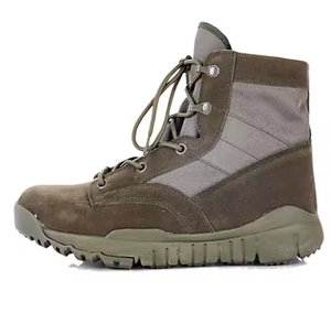 Botas TSB1102 Verde Oliva, Botas de Primavera, Botas de Desierto, Ligeras, de Gamuza y Cuero Vacuno - Product Image 2