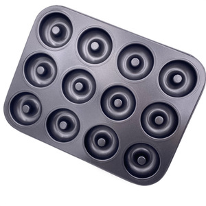 قالب خبز الدونات الدائري من الفولاذ الكربوني 12 بوصة للبيع بالجملة عبر الحدود - Product Image 1