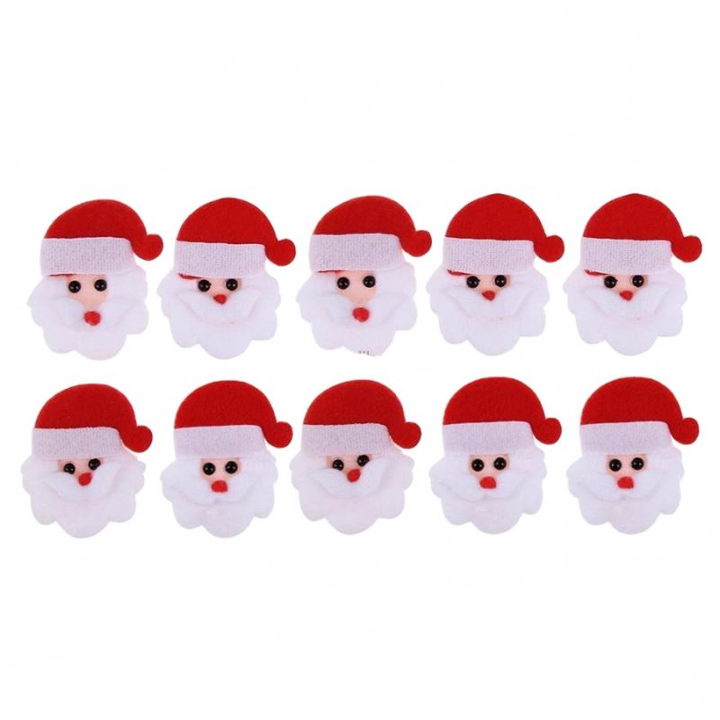 Санта-Клаус, накладка, мягкая фетровая аппликация, наклейка, Рождественская вечеринка, домашний декор, наклейка на стену, аниме