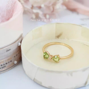 Bague en cuivre écologique, style japonais, motif '<span class=keywords><strong>Saveur</strong></span> de Forêt', 'Princesse Fugitive', petite, fraîche et mignonne, vente en gros - Product Image 3