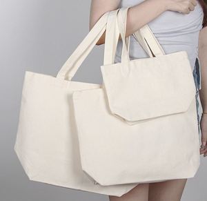 Cotton <b>Canvas</b> Reusable Grocery Shopping Blank Tote Bag with Handles for Crafts DIY, Gift, Advertising Promotion Activity - Product Image 3