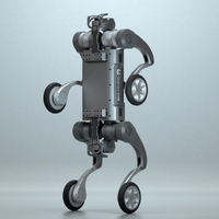 Perro Robot Inteligente Biónico E1-W Serie Wheel-Leg, Perro de Entretenimiento con Carcasa Metálica, Wi-Fi y Control Remoto por Aplicación Android