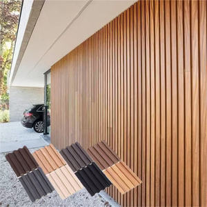 Pannello WPC Oushe Louver per Decorazioni Murali <span class=keywords><strong>Camera</strong></span> <span class=keywords><strong>da</strong></span> <span class=keywords><strong>Letto</strong></span>, Pannello Murale in PVC WPC a Strisce e Quadri, Impermeabile e Ignifugo per Design d'Interni Commerciali - Product Image 2