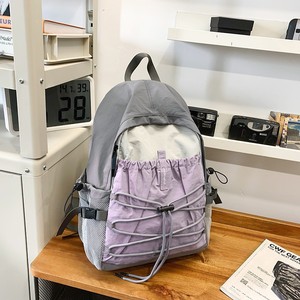 Mochila de senderismo para mujer, ligera, de 18 pulgadas, con cordón ajustable, correas de hombro ajustables, mochila deportiva para trekking - Product Image 4